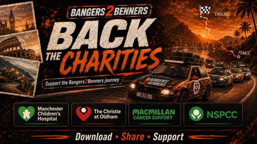 Bangers2Benners Charity Rally Journey