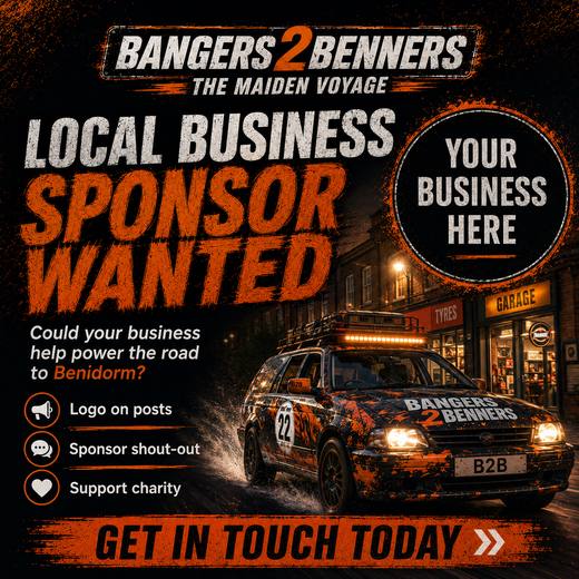 Local Business Sponsorship Rally Poster