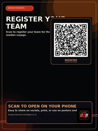 Register Your Team QR Poster