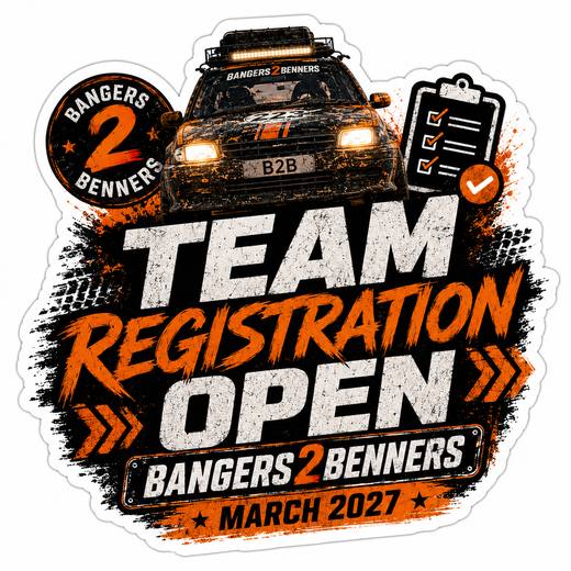 Bangers2Benners Team Registration Promo